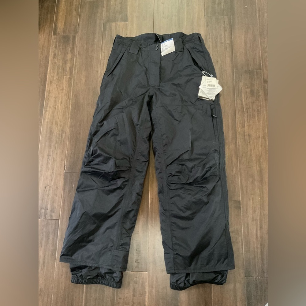 OBERMEYER Ski Snowboard Insulated  Pants  Adjustable Waist Stretch Black Size 14